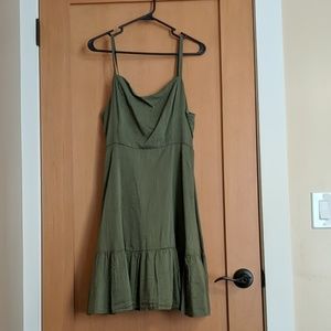 Green Spaghetti strap dress